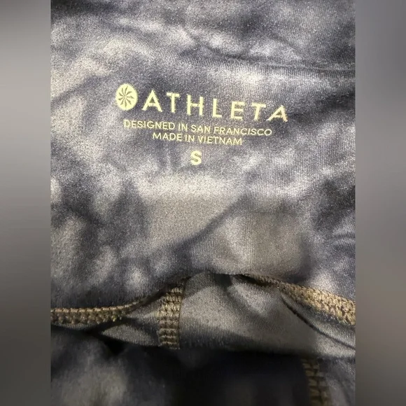 Athleta Blue Tie-Dye High-Rise Leggings | Size Small - Picture 9 of 11